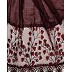 Cotton Leaf Design On Net With  Flowery Border Cotton Leaf Design On Net With  Flowery Border